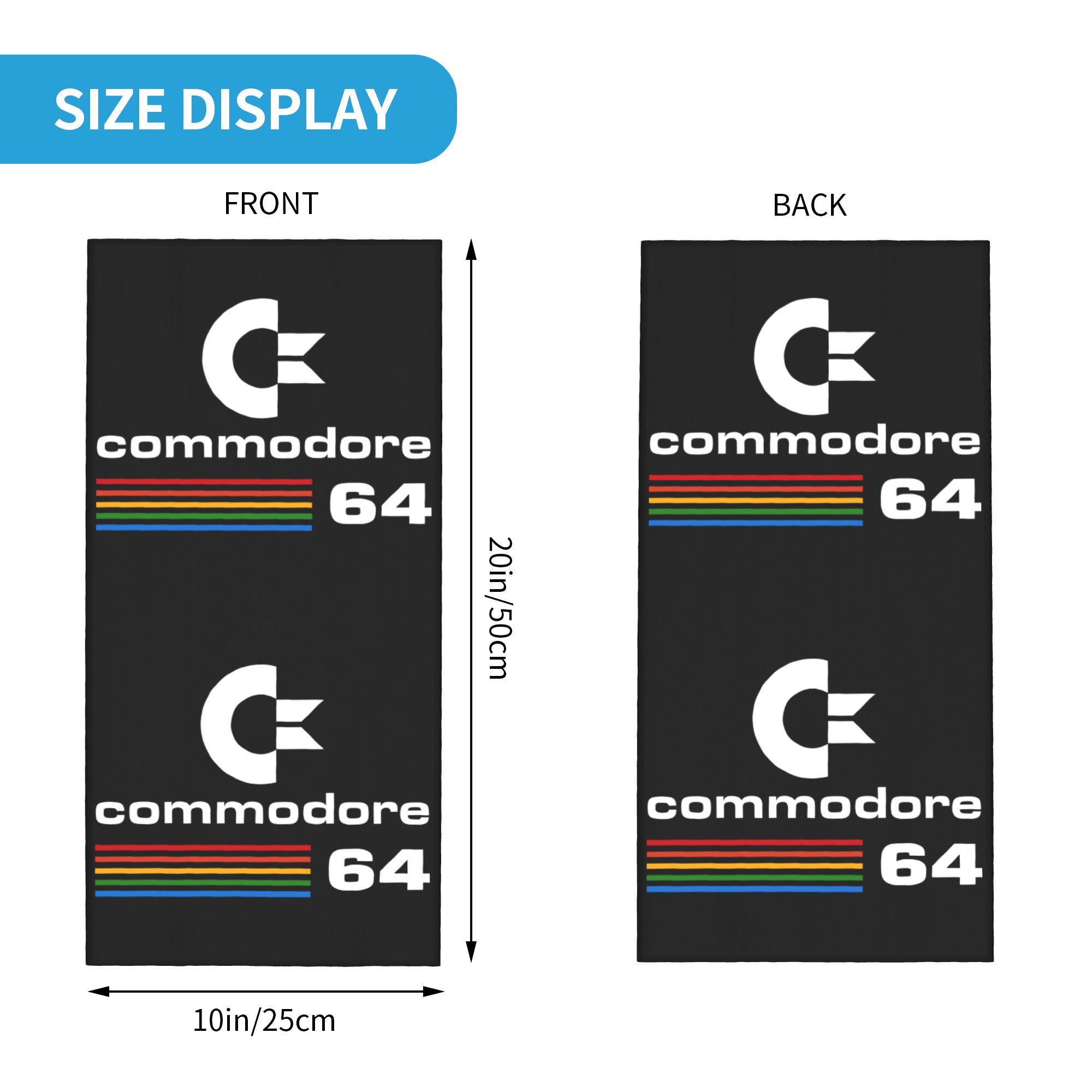 Custom Commodore 64 Bandana Ne - Neck Gaiter Face Cover บทวิจารณ์และราคา