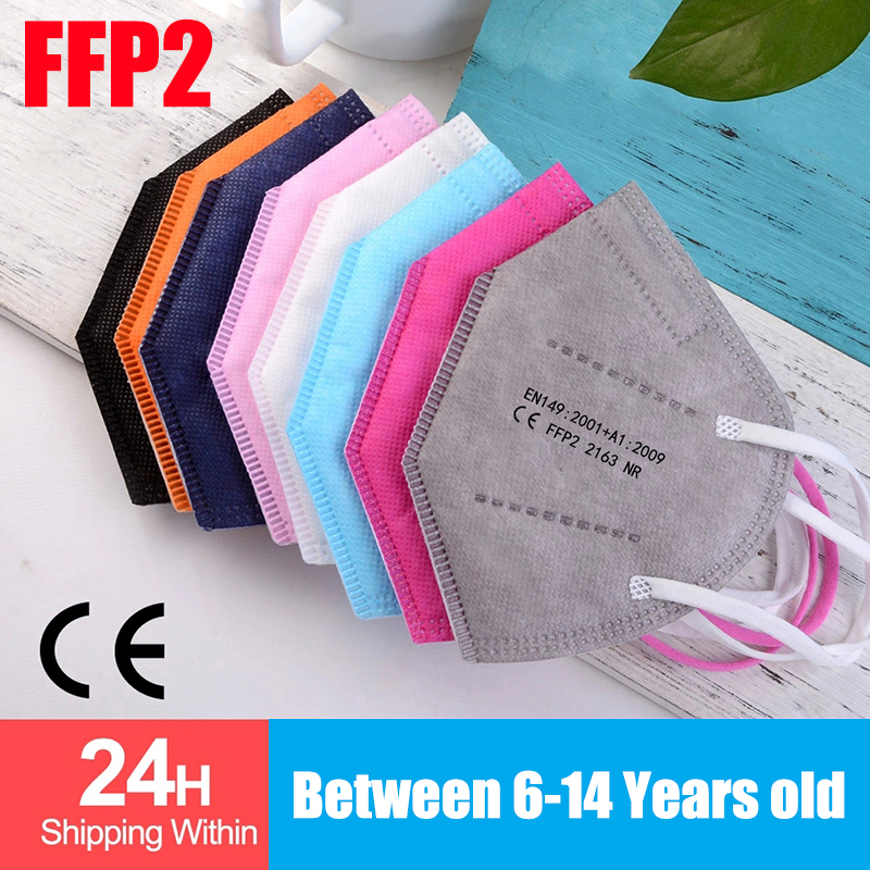 100pcs Kids mascarillas fpp2 B - Disposable Surgical Mask บทวิจารณ์และราคา