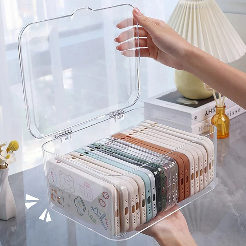 Acrylic Sundries Storage Baske - Face Mask Storage Box บทวิจารณ์และราคา