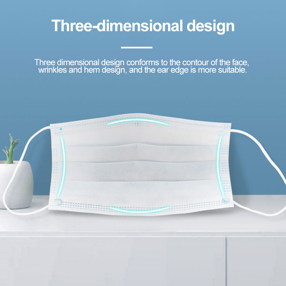 Mouth Masks 3-layer Anti-Dust  - Disposable Surgical Mask บทวิจารณ์และราคา