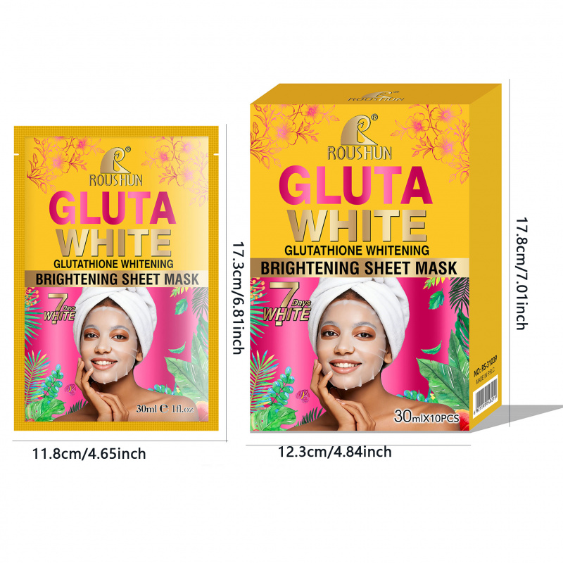 Gluta White Facial Mask Facial - Face Mask Storage Box บทวิจารณ์และราคา