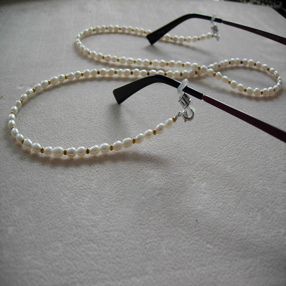 fashionable eyeglass beaded re - Mask Chain Holder บทวิจารณ์และราคา