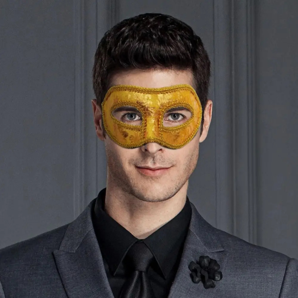 Men Mardi Gras Carnival Mask V - Respirator Half Face บทวิจารณ์และราคา