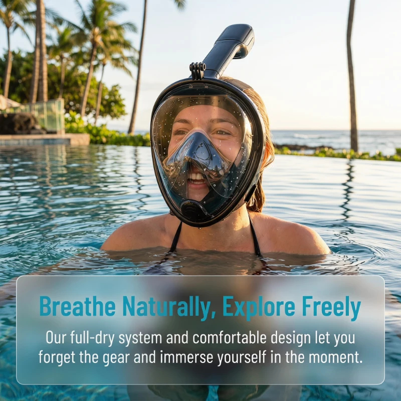 Underwater Scuba Anti Fog Full - Anti Pollution Mask บทวิจารณ์และราคา