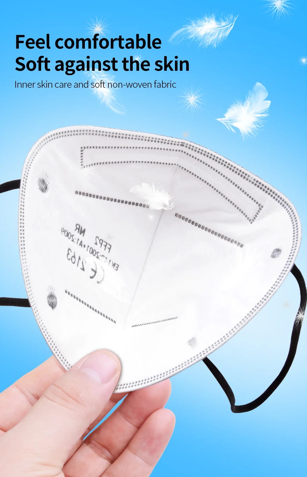5Layer FFP2 Masks CE Approve K - Black Face Mask Pack บทวิจารณ์และราคา