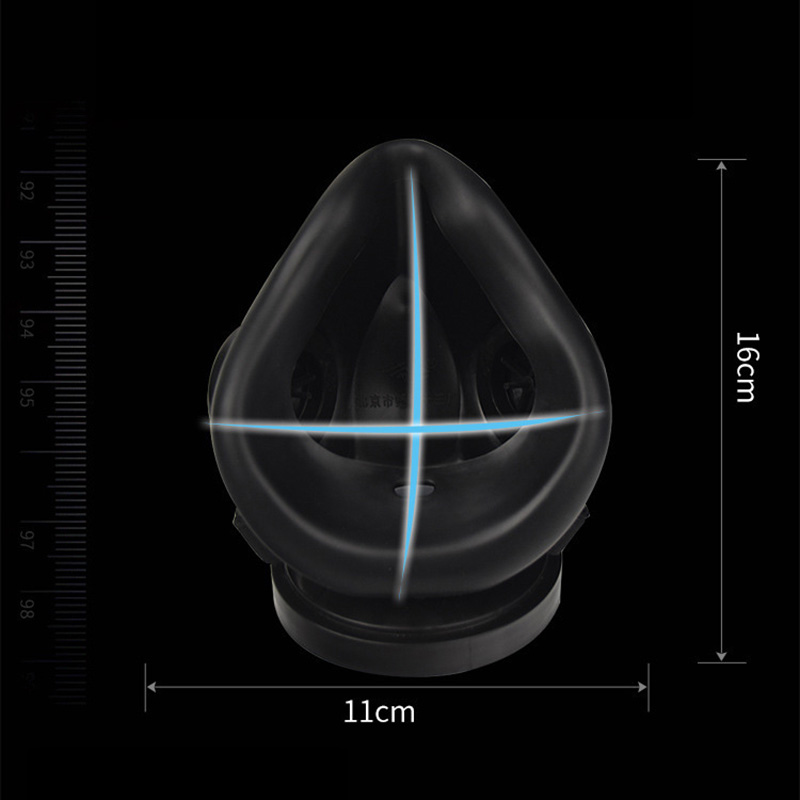 New Half Face Black Gas Mask R - Dust Mask Construction บทวิจารณ์และราคา