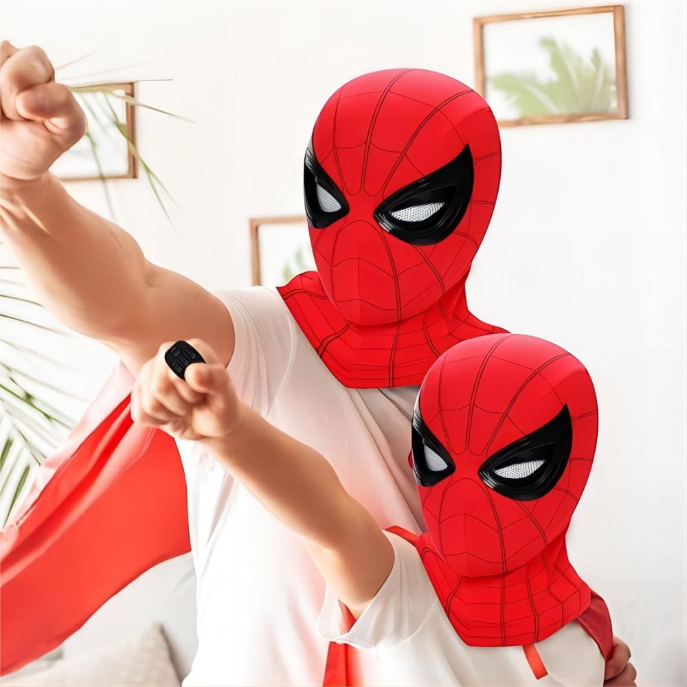Movie Spidey Mask Eyes Glowing - Kids Face Mask บทวิจารณ์และราคา