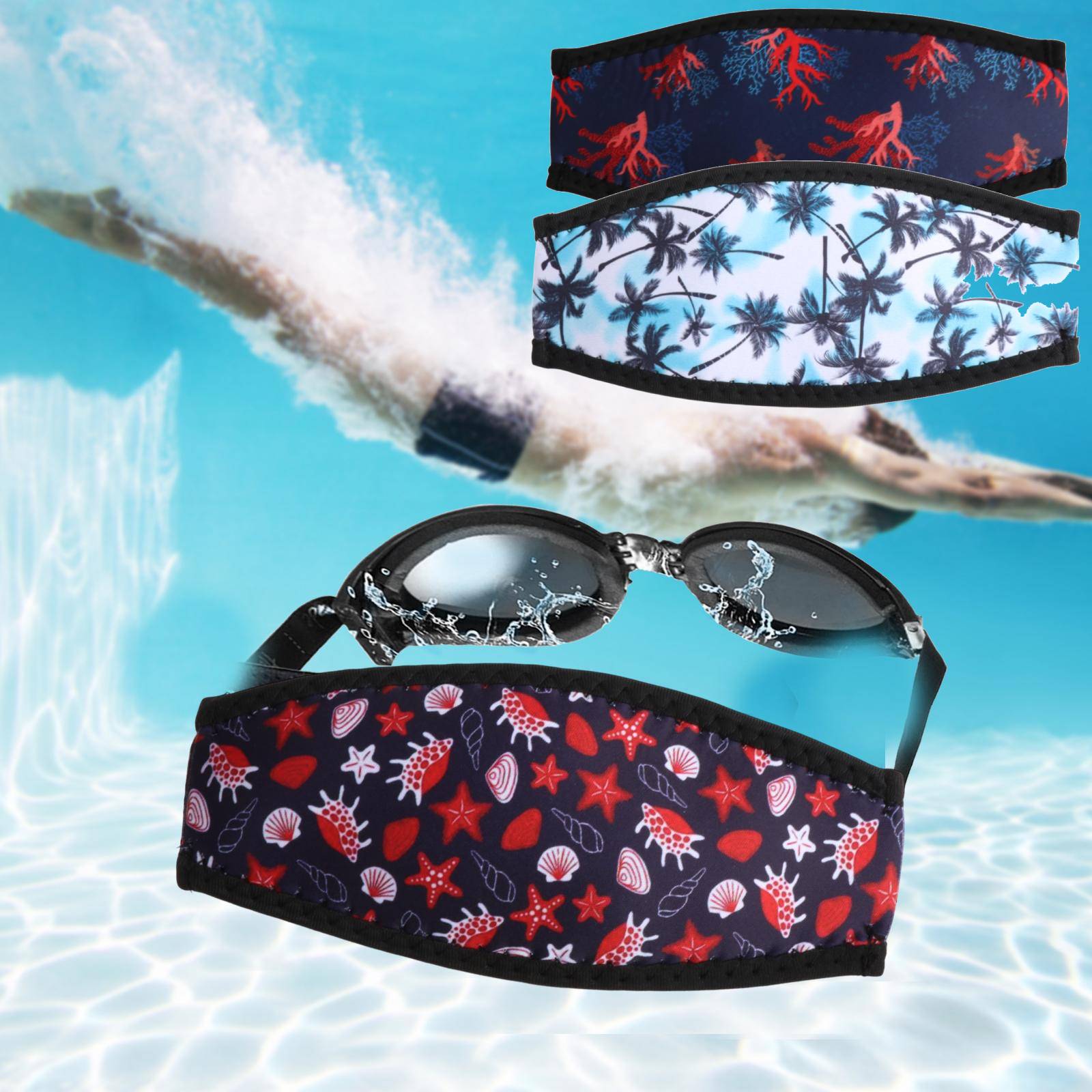 Diving Strap Cover Mask Straps - Mask Lanyard Adjustable บทวิจารณ์และราคา