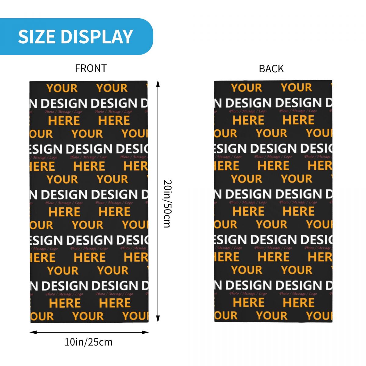 Custom Your Design Here Bandan - Neck Gaiter Face Cover บทวิจารณ์และราคา