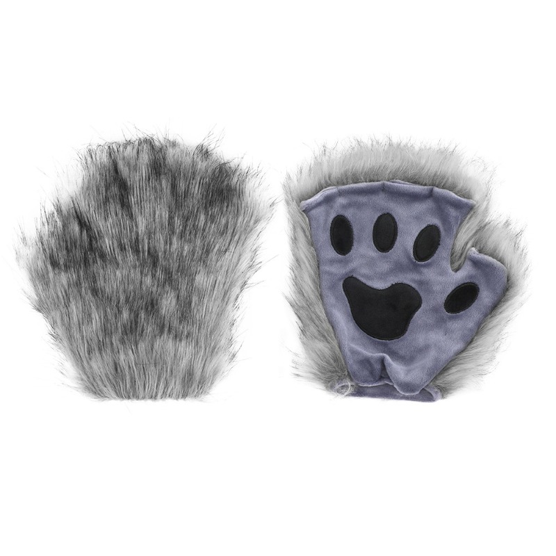 Furry Cat Ears Mask Tail & Paw - Black Face Mask Pack บทวิจารณ์และราคา