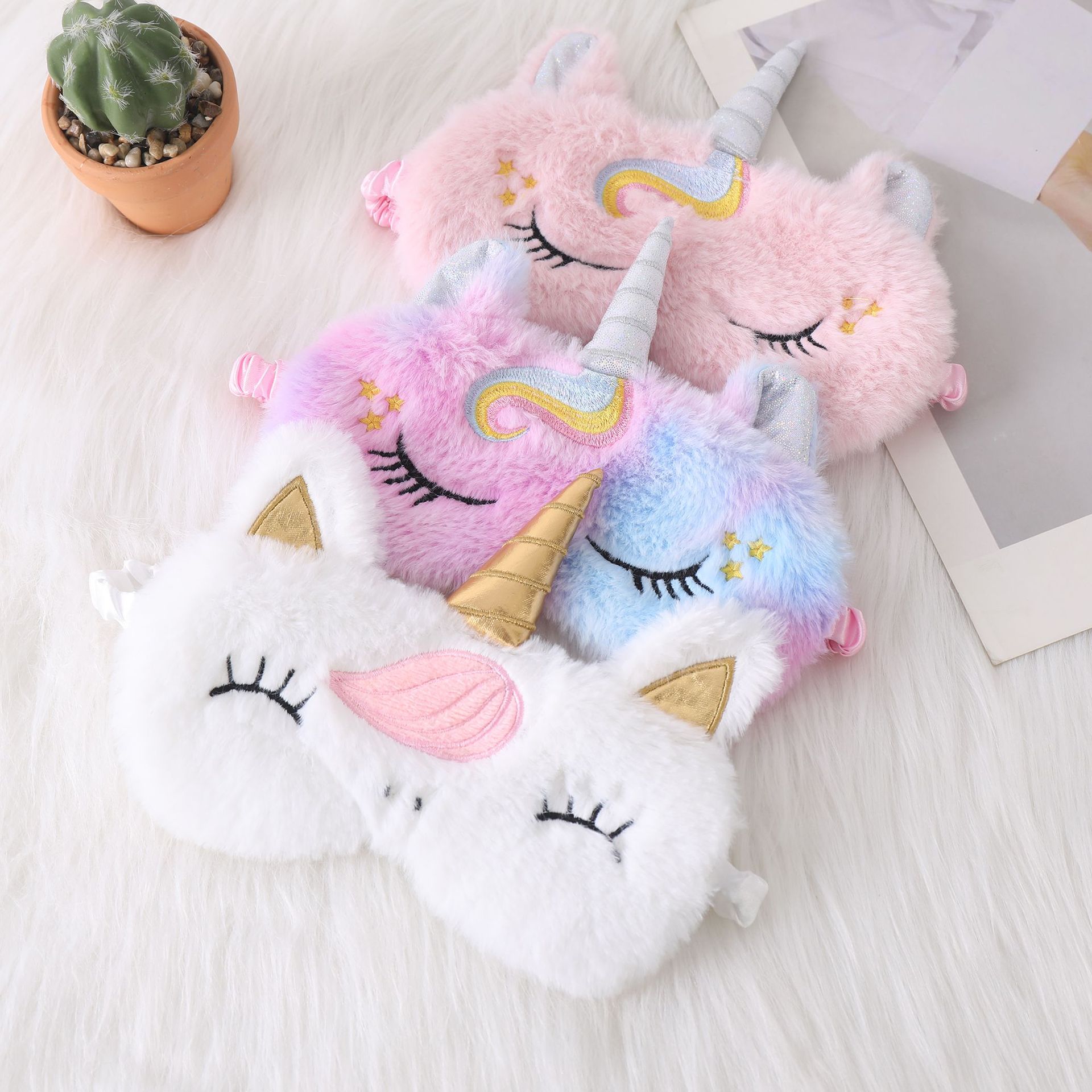 Soft Plush Sleeping Eye Masks  - Kids Face Mask บทวิจารณ์และราคา
