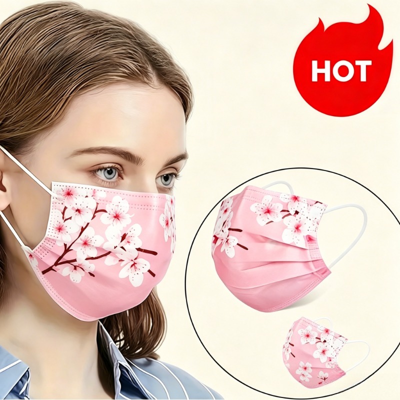 10pcs Floral Star Print Face M - Cloth Face Mask Washable บทวิจารณ์และราคา