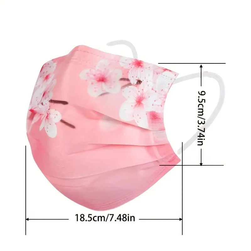 10pcs Floral Star Print Face M - Cloth Face Mask Washable บทวิจารณ์และราคา