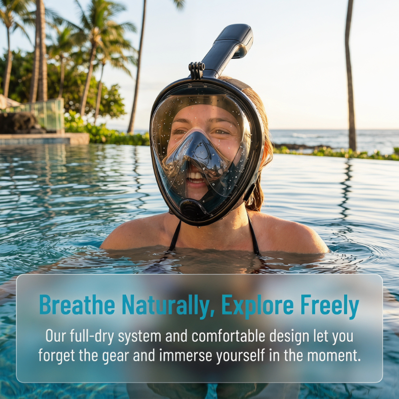 Safe Waterproof Snorkeling Div - Anti Pollution Mask บทวิจารณ์และราคา