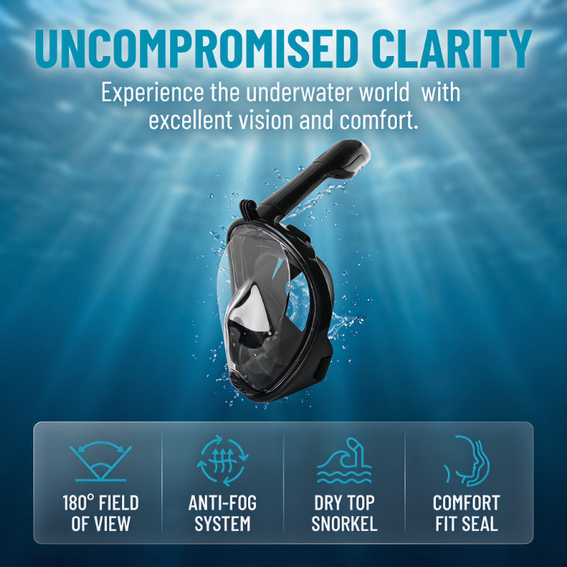 Safe Waterproof Snorkeling Div - Anti Pollution Mask บทวิจารณ์และราคา