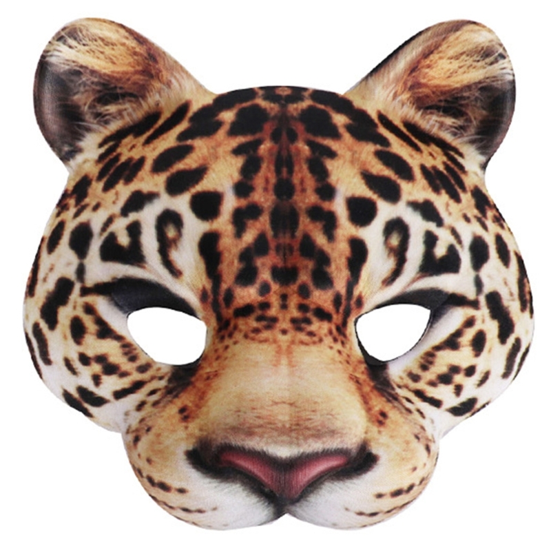 Leopard Mask Party Mask Dress  - Respirator Half Face บทวิจารณ์และราคา