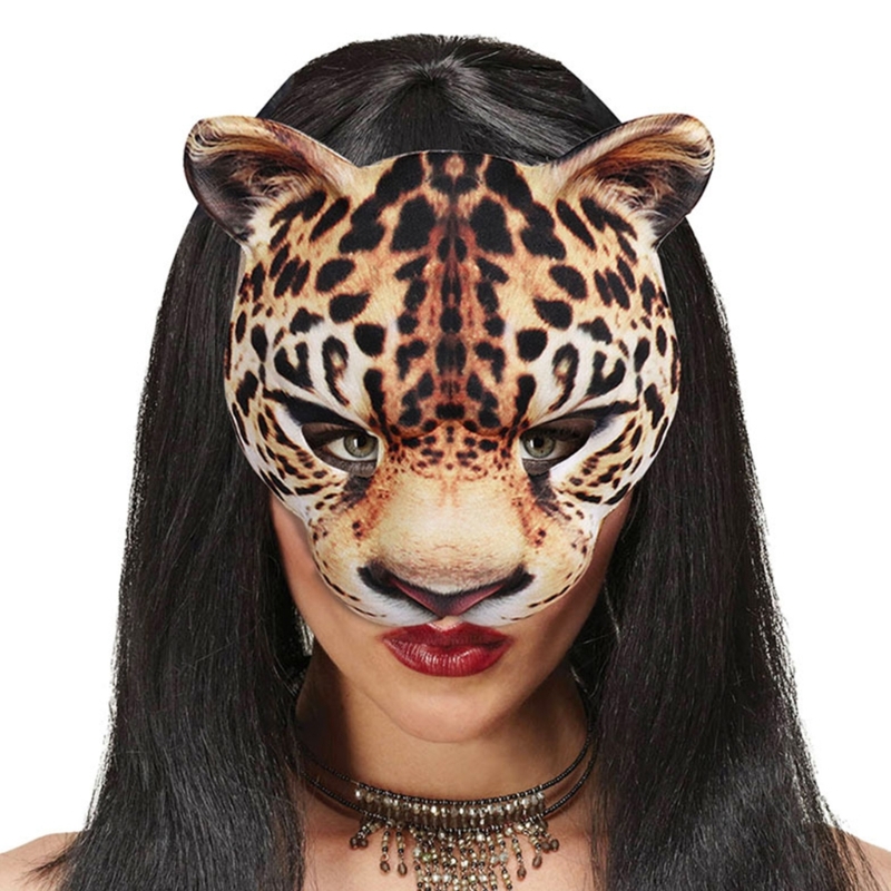 Leopard Mask Party Mask Dress  - Respirator Half Face บทวิจารณ์และราคา