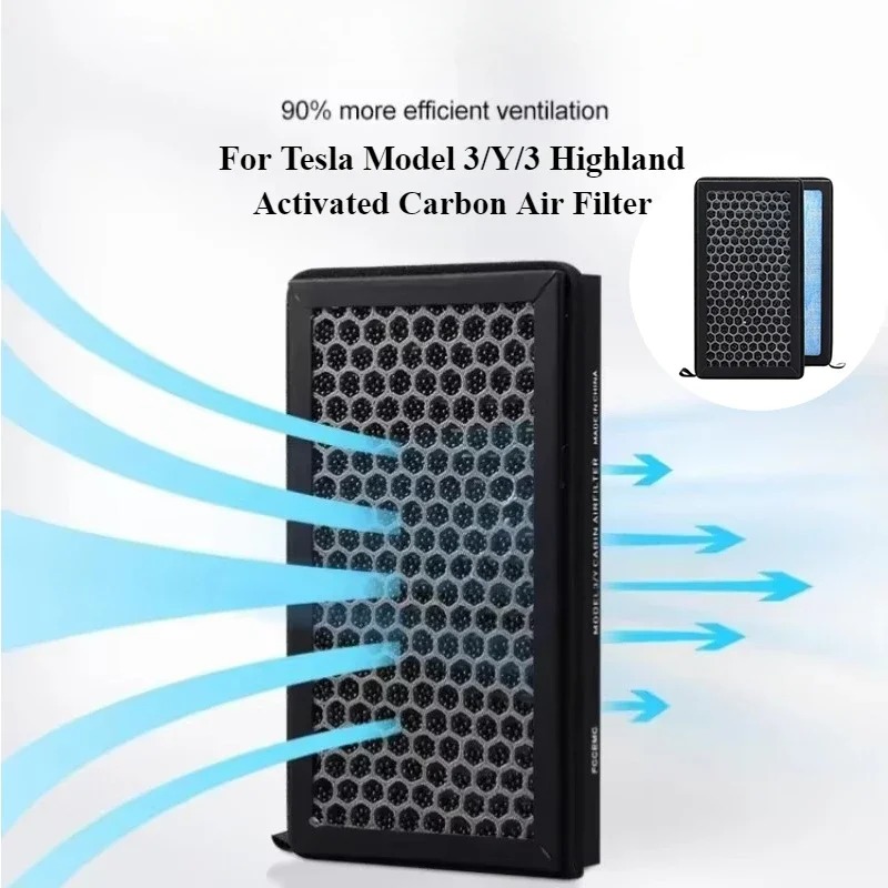 For Tesla Model 3/Y/3 Highland - Filter Replacement N95 บทวิจารณ์และราคา
