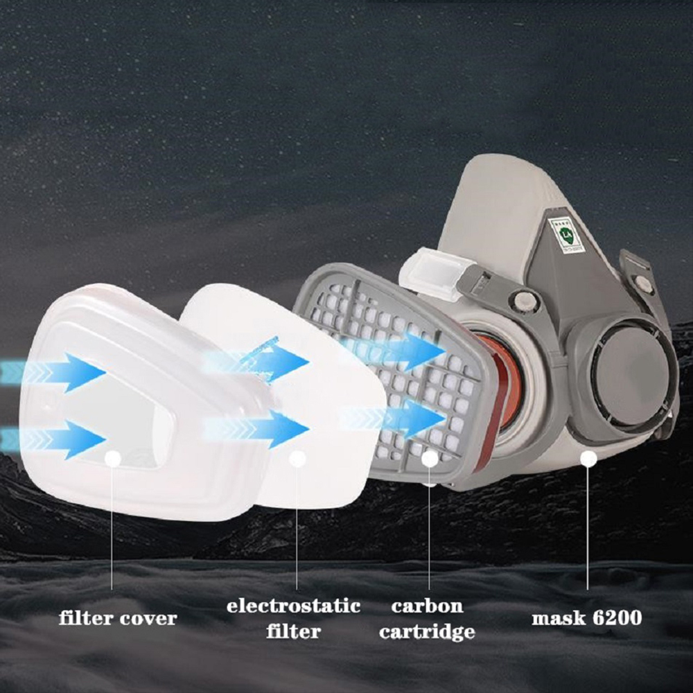 6200 Chemical Half Face Dustpr - Dust Mask Construction บทวิจารณ์และราคา