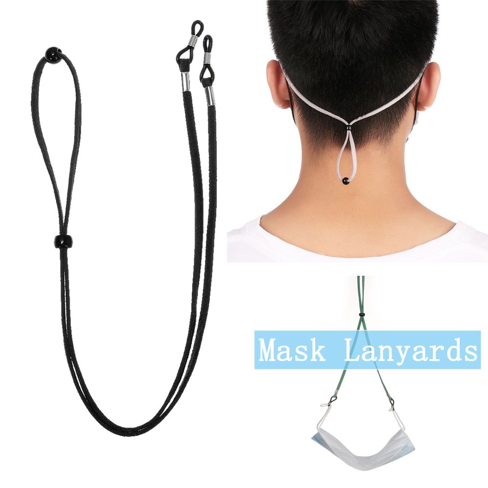 Adjustable Non-slip Leather Fa - Mask Lanyard Adjustable บทวิจารณ์และราคา