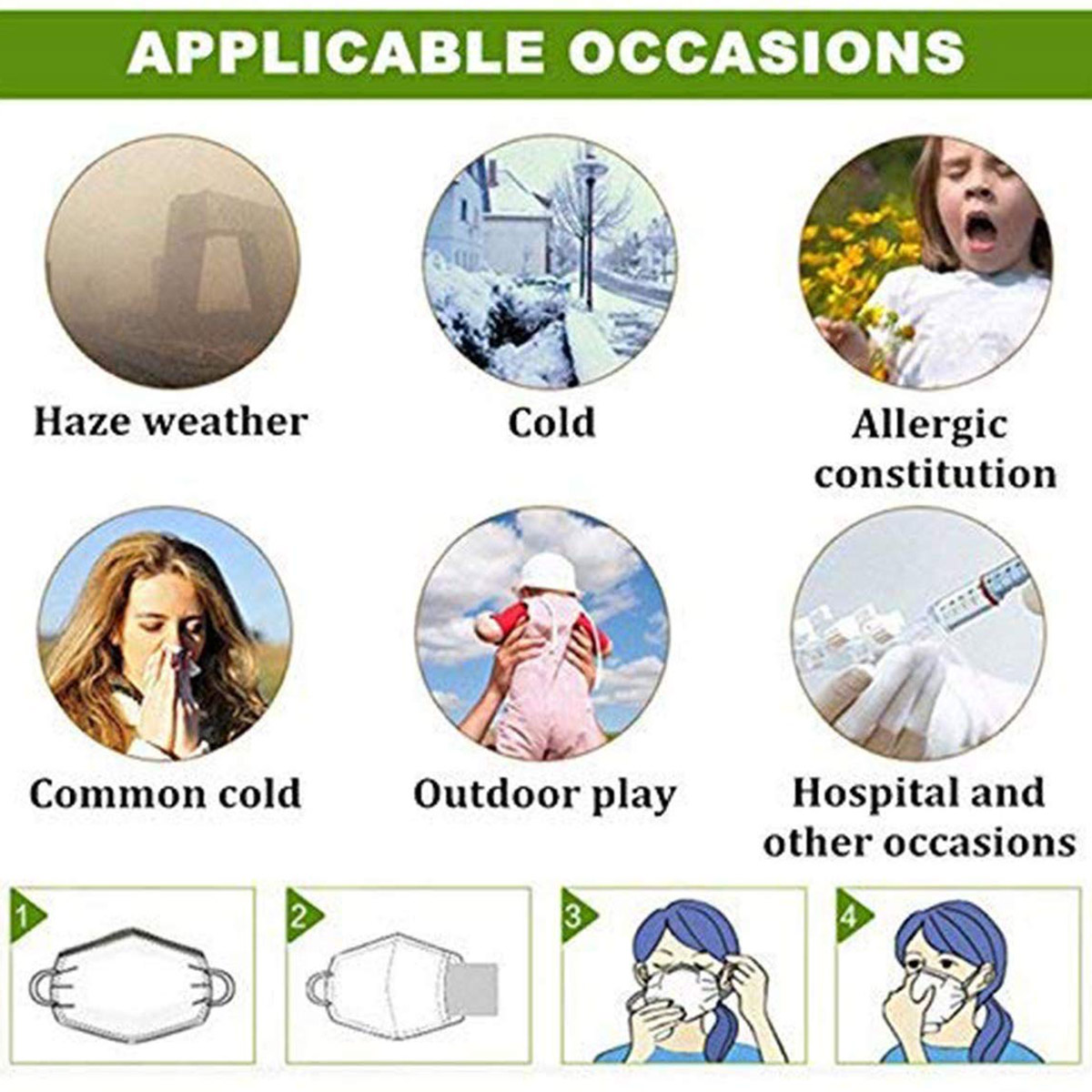 20pcs Fine Denier Face Mask Fi - Pm2.5 Filter Insert บทวิจารณ์และราคา