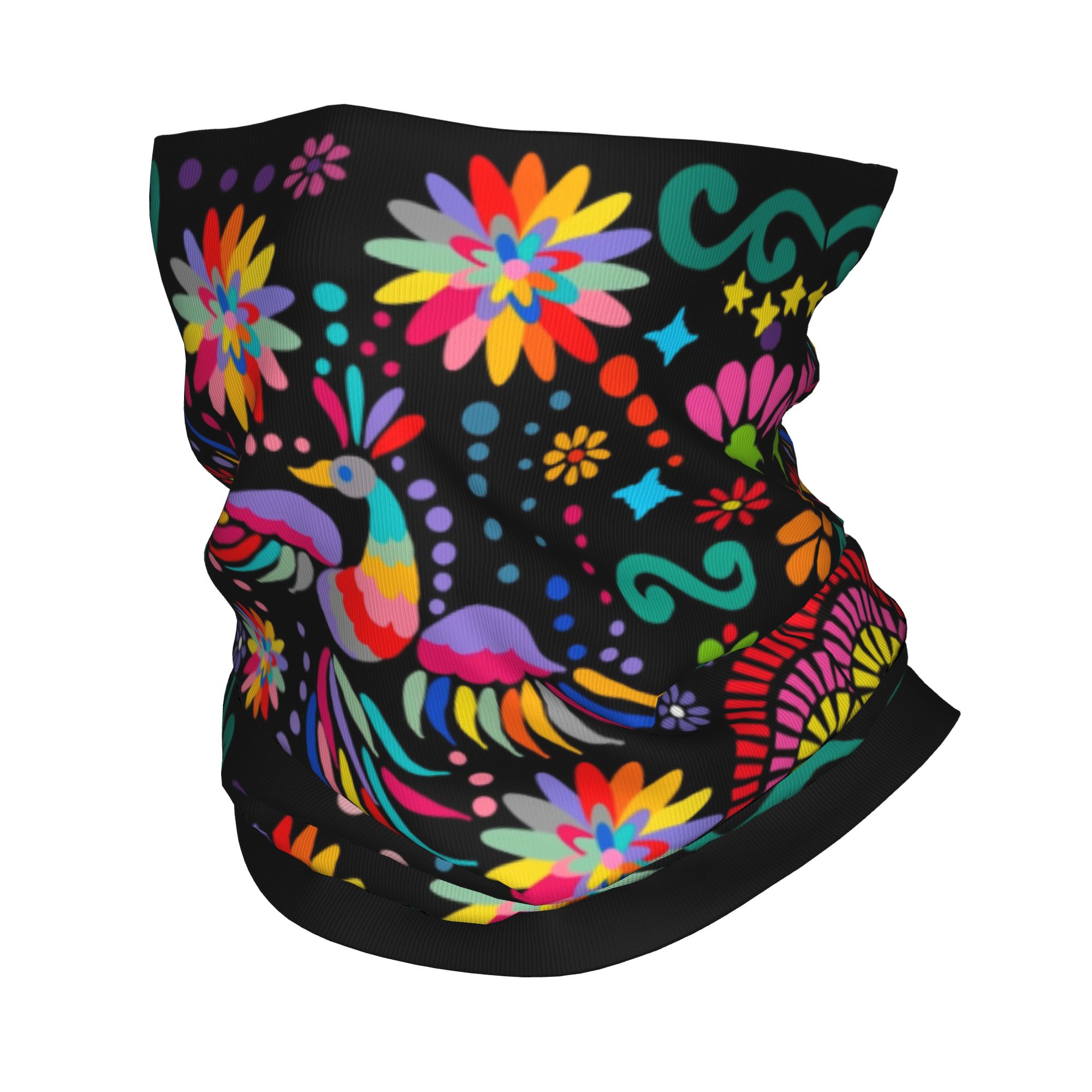 Custom Mexican Floral Flower T - Neck Gaiter Face Cover บทวิจารณ์และราคา