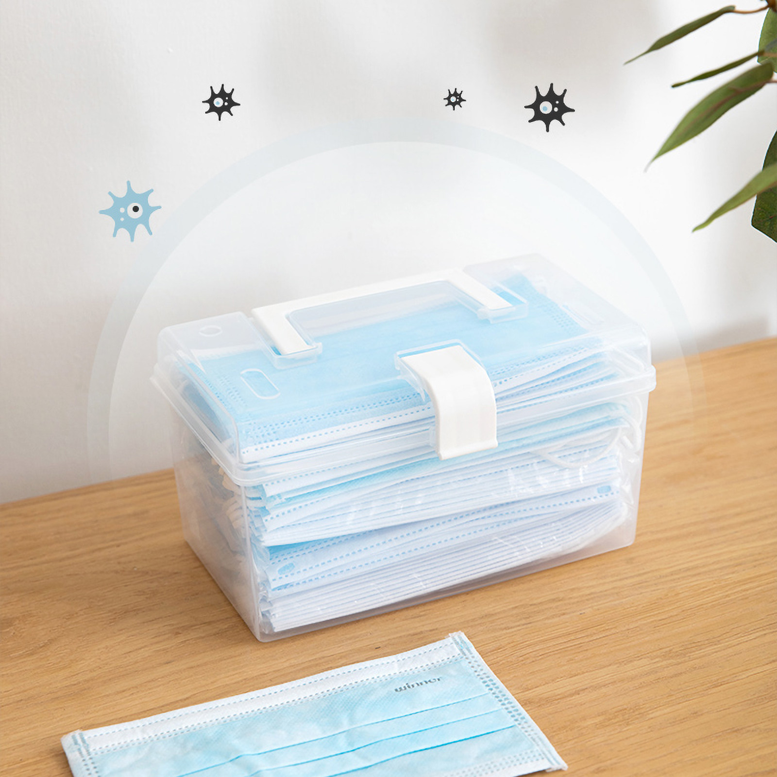 1Pcs Dustproof Mask Storage Bo - Face Mask Storage Box บทวิจารณ์และราคา