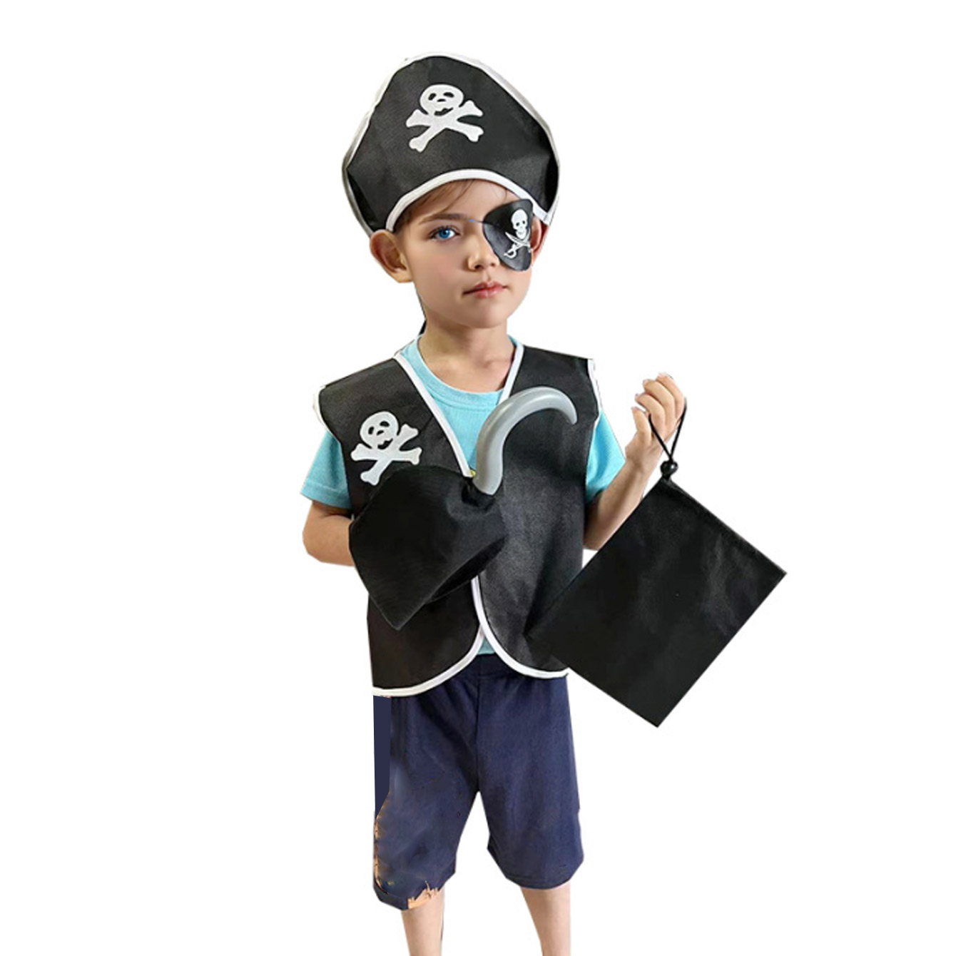 Carnival Boys Pirate Costume C - Black Face Mask Pack บทวิจารณ์และราคา
