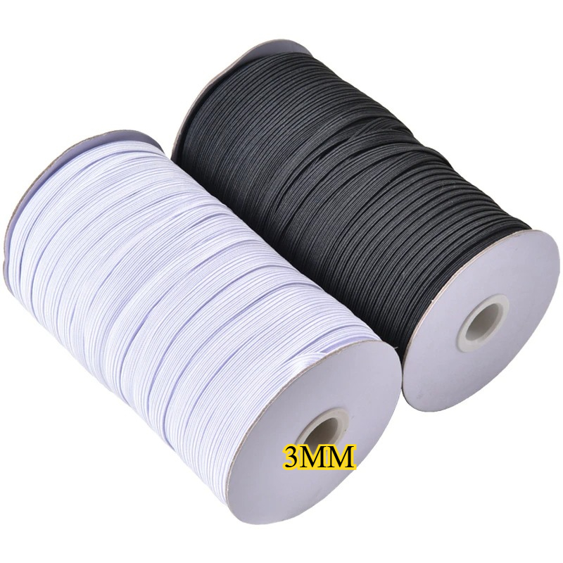 White Black 3mm Flat Elastic B - Mask Lanyard Adjustable บทวิจารณ์และราคา