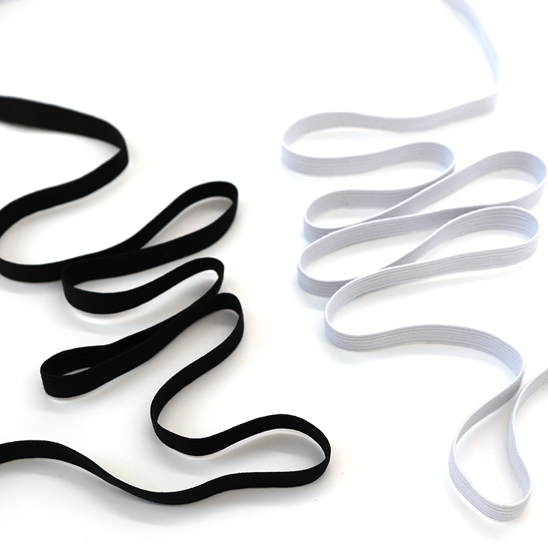 White Black 3mm Flat Elastic B - Mask Lanyard Adjustable บทวิจารณ์และราคา