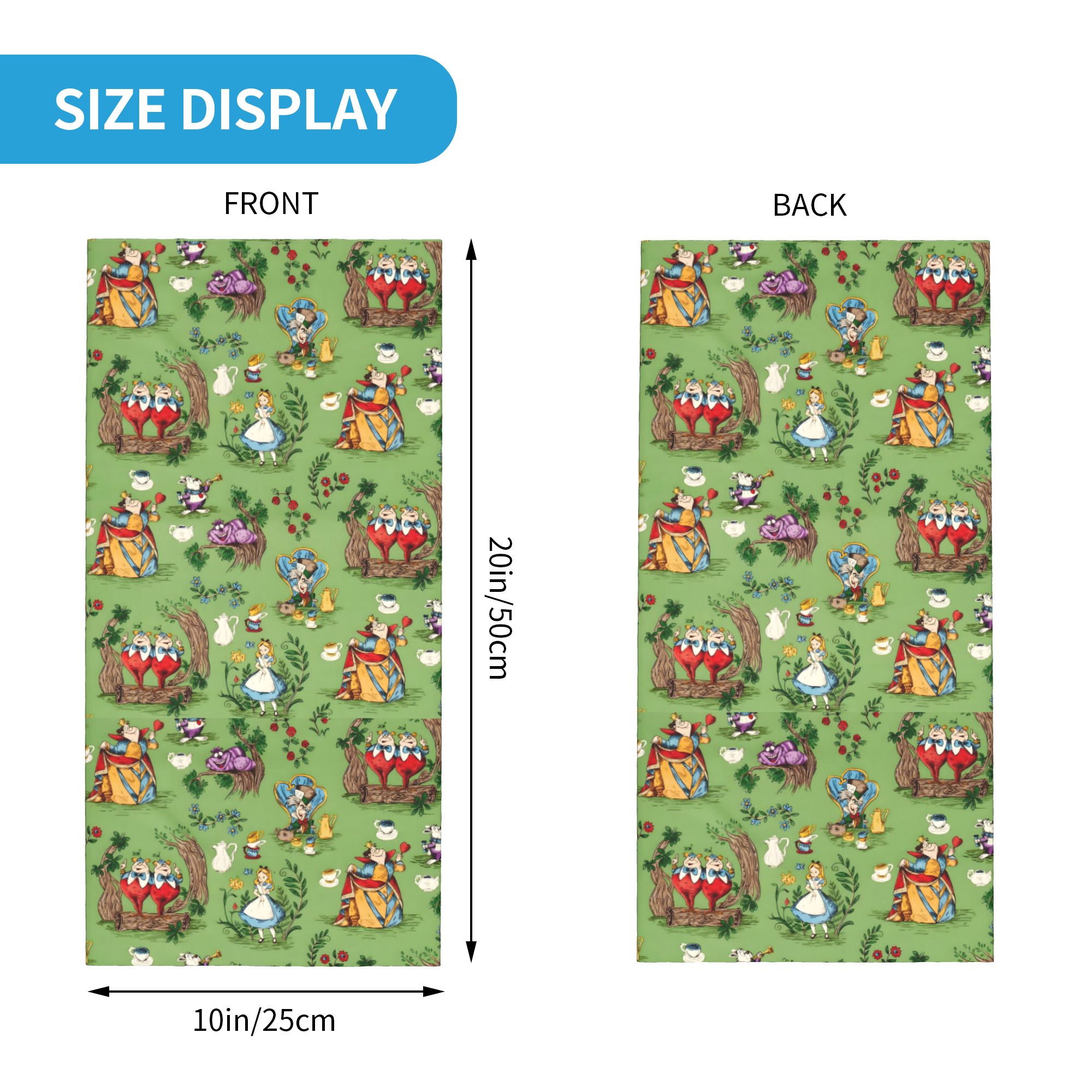 Custom A-Alice in W-Wonderland - Neck Gaiter Face Cover บทวิจารณ์และราคา