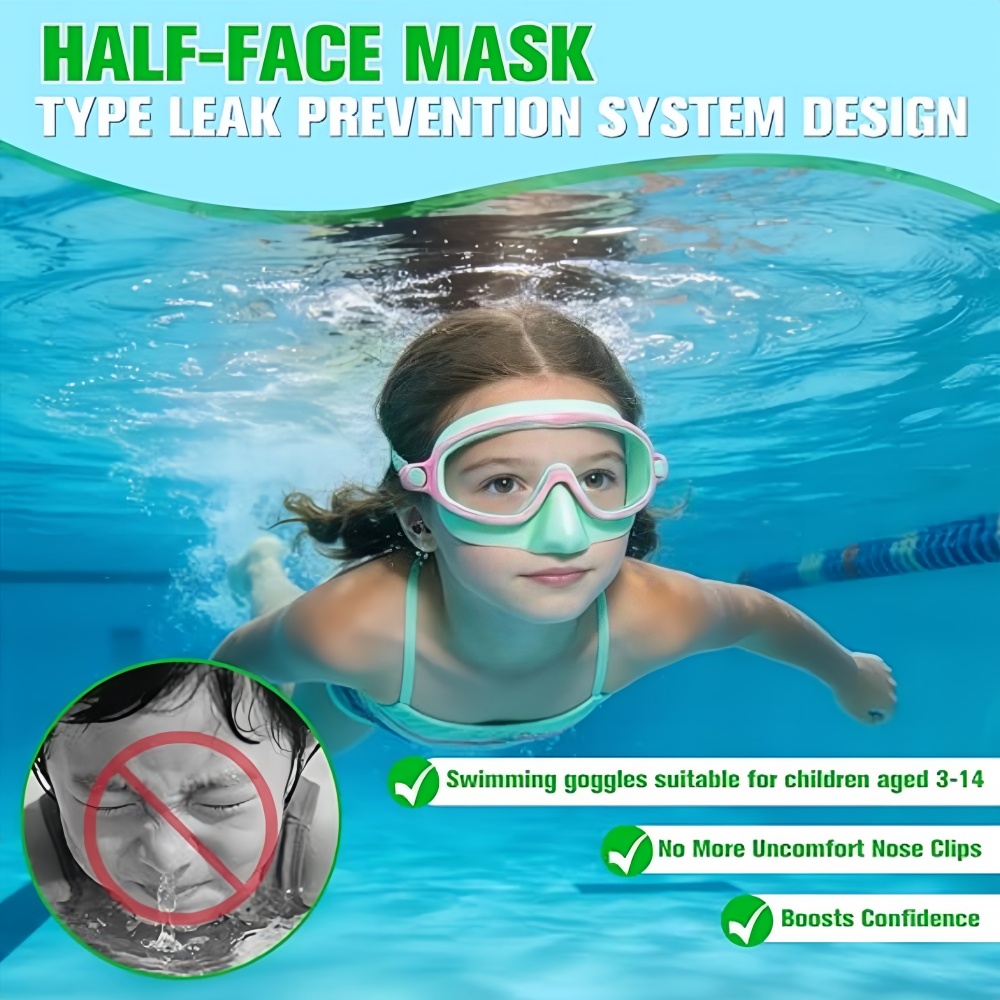 Kids Swimming Goggles with Nos - Anti Pollution Mask บทวิจารณ์และราคา