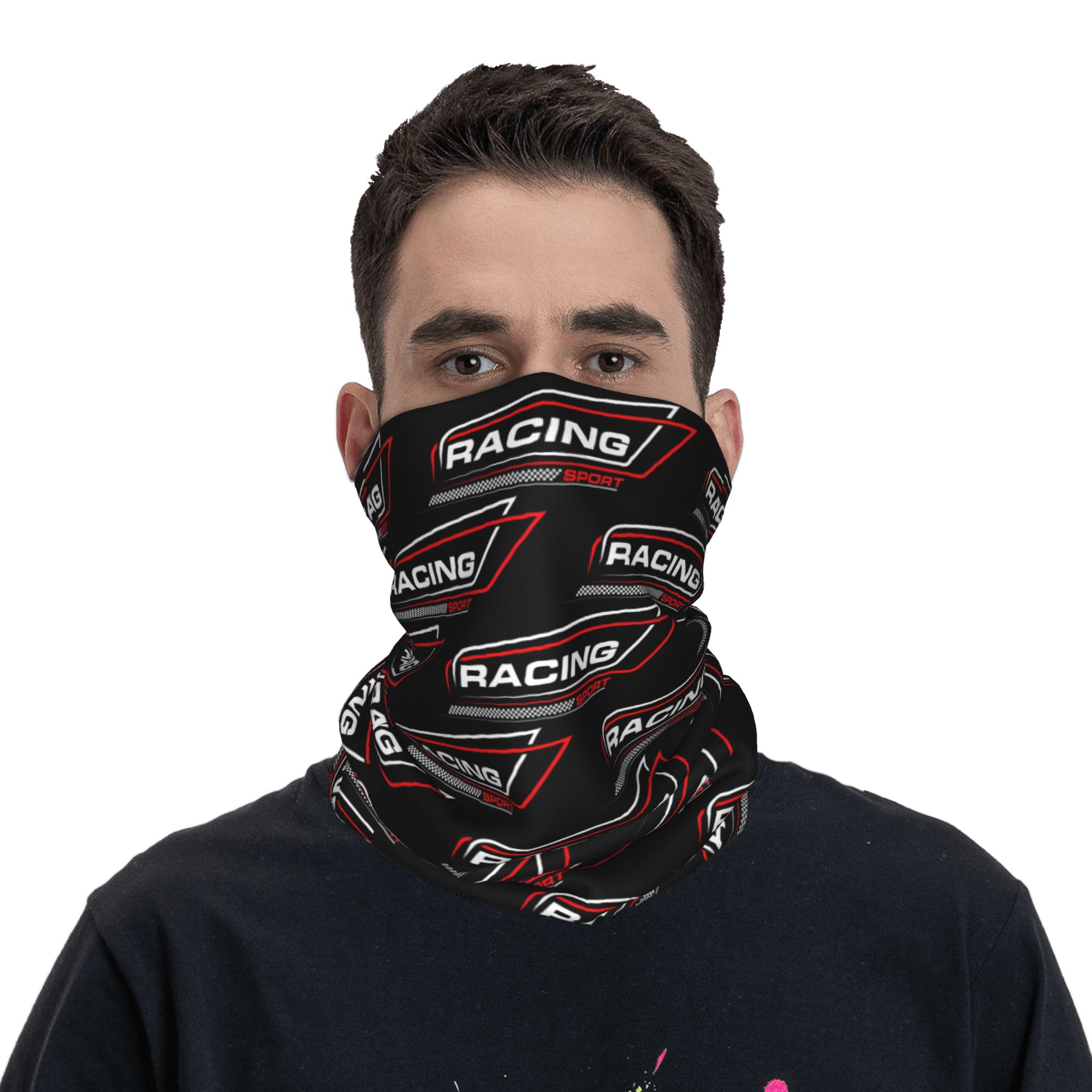 Custom Racing Speed Race Banda - Neck Gaiter Face Cover บทวิจารณ์และราคา