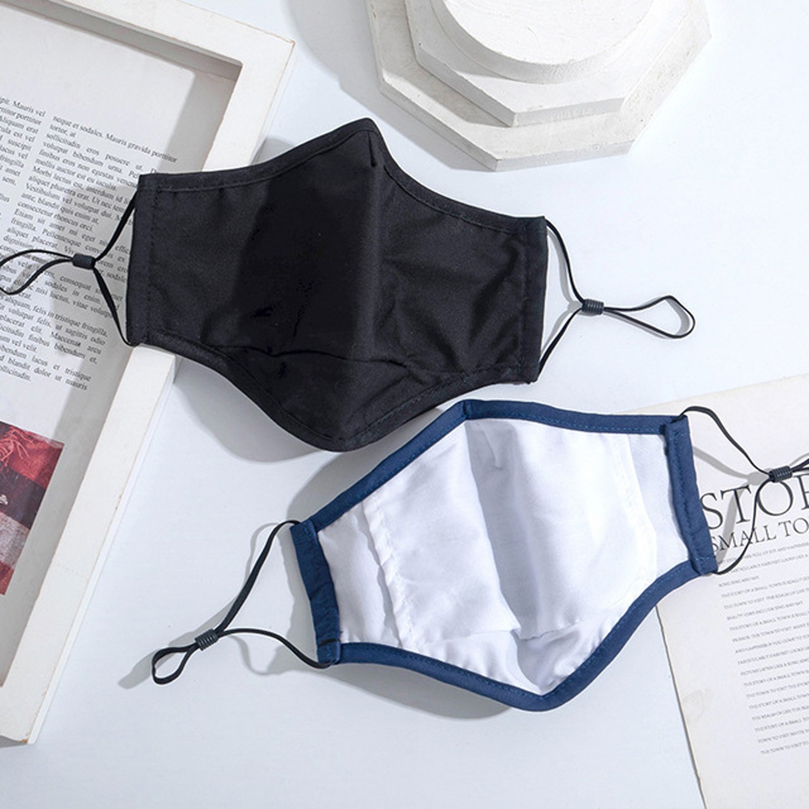 Men and Women Solid Color Faci - Cloth Face Mask Washable บทวิจารณ์และราคา