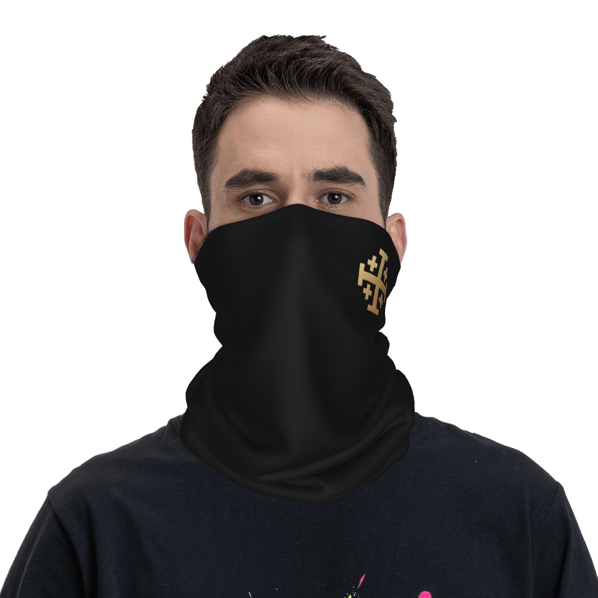 Knight Jerusalem Cross Christi - Neck Gaiter Face Cover บทวิจารณ์และราคา