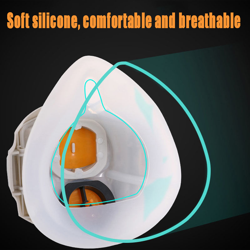 Silicone Dust-proof Gas Mask R - Respirator Half Face บทวิจารณ์และราคา