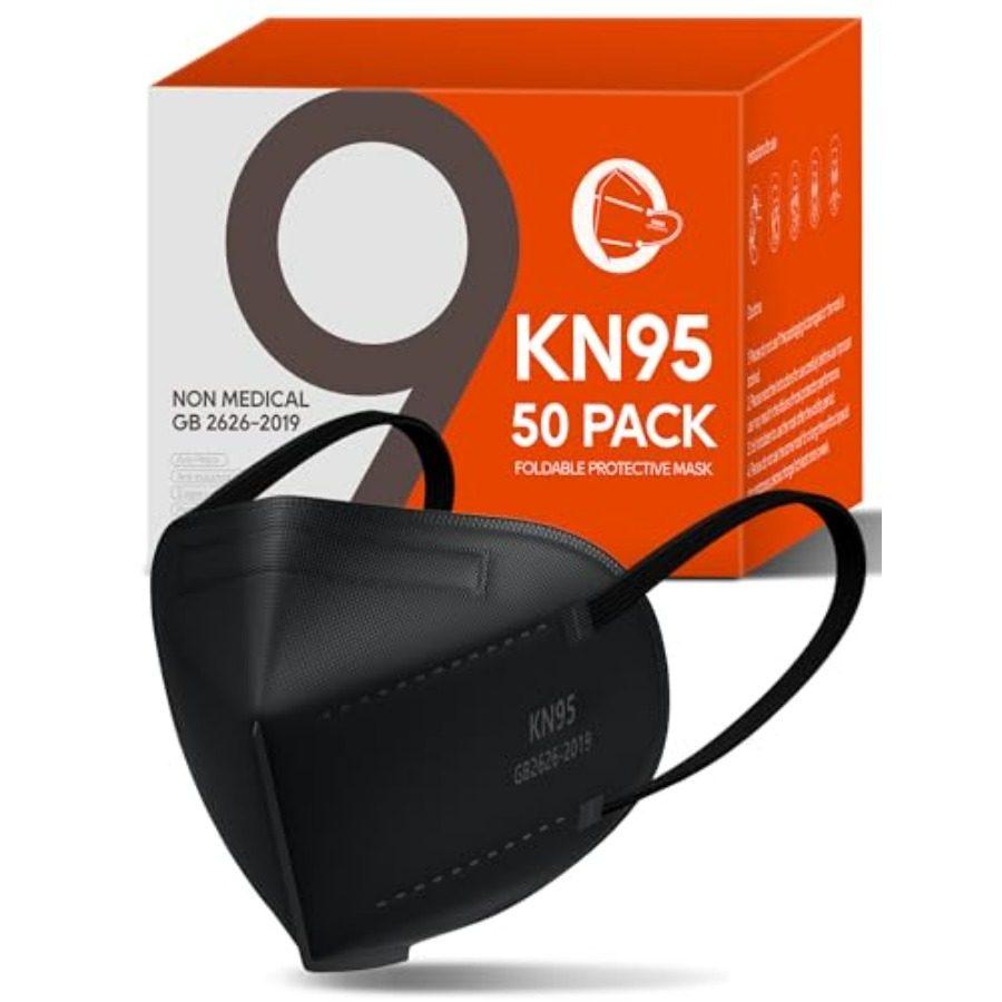 KN95 Face Masks 50 Pack for Ad - Black Face Mask Pack บทวิจารณ์และราคา