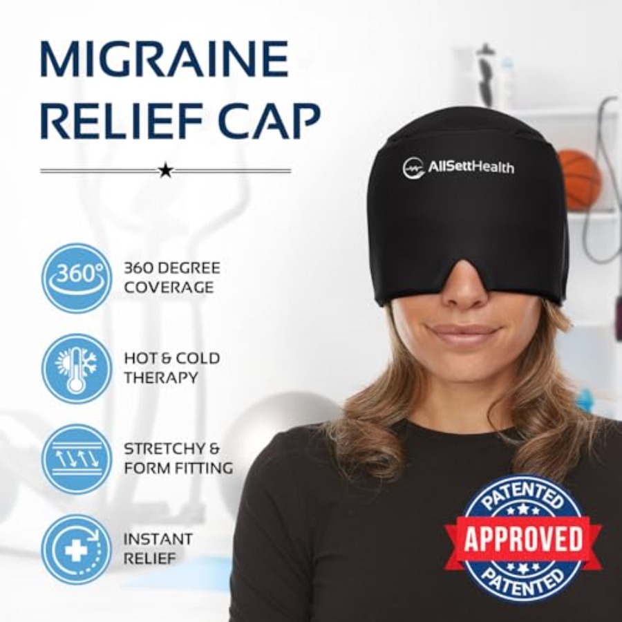Migraine Relief Cap Ice Head W - Black Face Mask Pack บทวิจารณ์และราคา