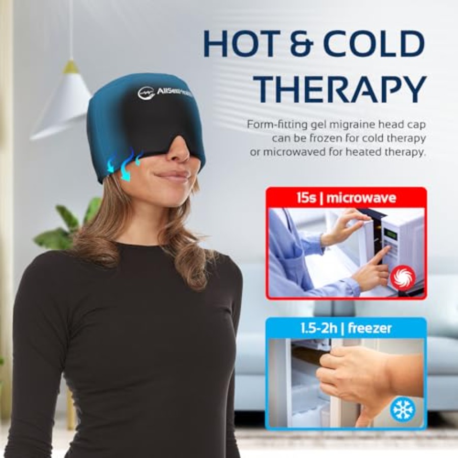 Migraine Relief Cap Ice Head W - Black Face Mask Pack บทวิจารณ์และราคา